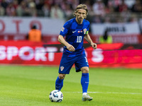 Luka Modric  during UEFA Nations League match Poland vs Croatia in Warsaw Poland on 15 October 2024. (