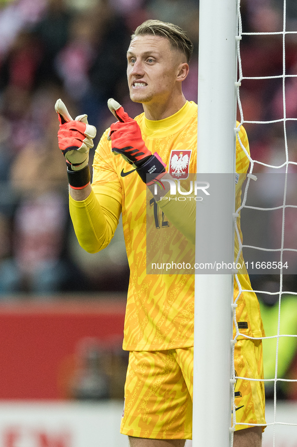 Marcin Bulka  during UEFA Nations League match Poland vs Croatia in Warsaw Poland on 15 October 2024. 