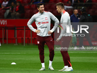 Robert Lewandowski of Poland before UEFA Nations League football match Poland - Croatia at National Stadium in Warsaw, Poland on October 15,...