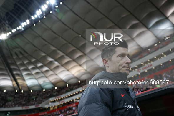 Robert Lewandowski of Poland before UEFA Nations League football match Poland - Croatia at National Stadium in Warsaw, Poland on October 15,...