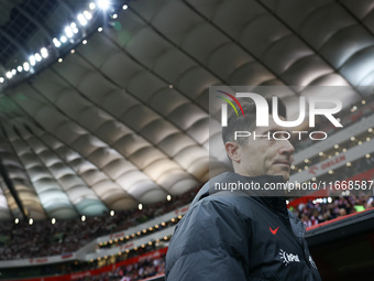 Robert Lewandowski of Poland before UEFA Nations League football match Poland - Croatia at National Stadium in Warsaw, Poland on October 15,...