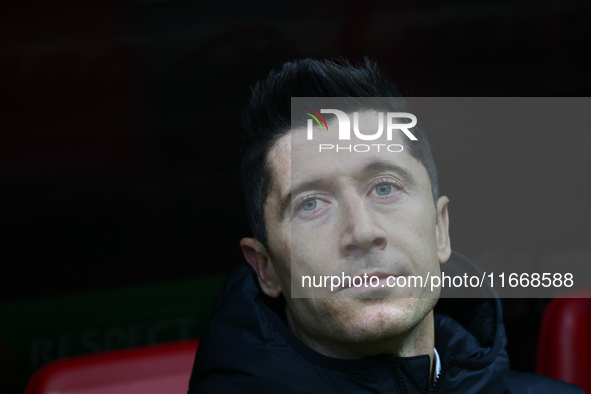 Robert Lewandowski of Poland before UEFA Nations League football match Poland - Croatia at National Stadium in Warsaw, Poland on October 15,...