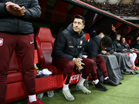 Robert Lewandowski of Poland before UEFA Nations League football match Poland - Croatia at National Stadium in Warsaw, Poland on October 15,...