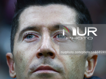 Robert Lewandowski of Poland before UEFA Nations League football match Poland - Croatia at National Stadium in Warsaw, Poland on October 15,...