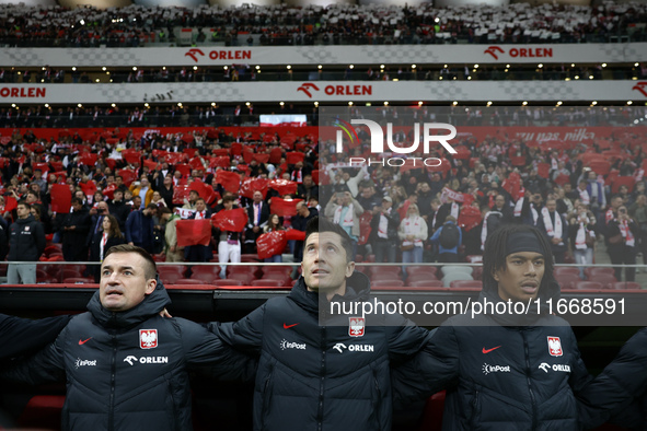 Robert Lewandowski of Poland before UEFA Nations League football match Poland - Croatia at National Stadium in Warsaw, Poland on October 15,...