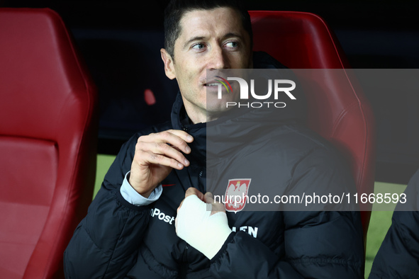 Robert Lewandowski of Poland before UEFA Nations League football match Poland - Croatia at National Stadium in Warsaw, Poland on October 15,...