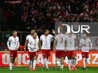 Piotr Zielinski of Poland celebrates the goal during UEFA Nations League football match Poland - Croatia at National Stadium in Warsaw, Pola...