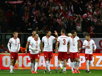 Piotr Zielinski of Poland celebrates the goal during UEFA Nations League football match Poland - Croatia at National Stadium in Warsaw, Pola...