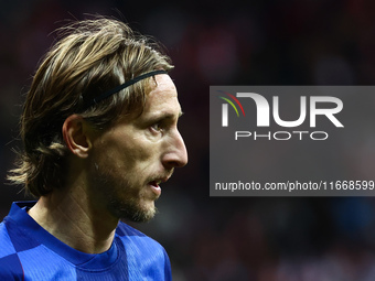 Luka Modric of Croatia during UEFA Nations League football match Poland - Croatia at National Stadium in Warsaw, Poland on October 15, 2024....