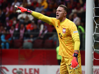 Marcin Bulka of Poland during UEFA Nations League football match Poland - Croatia at National Stadium in Warsaw, Poland on October 15, 2024....