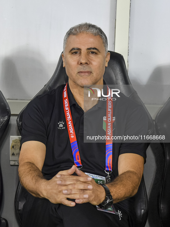 Makram Daboub, Head Coach of Palestine, looks on before the FIFA World Cup 2026 Qualification 3rd Round group B match between Palestine and...