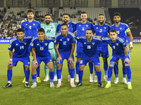 Kuwait team players pose for a team photo before the FIFA World Cup 2026 Qualification 3rd Round group B match between Palestine and Kuwait...