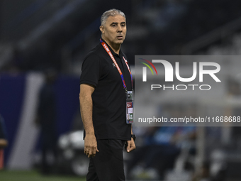 Makram Daboub, Head Coach of Palestine, reacts during the FIFA World Cup 2026 Qualification 3rd Round group B match between Palestine and Ku...