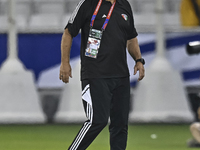 Juan Pizzi, head coach of Kuwait, reacts during the FIFA World Cup 2026 Qualification 3rd Round group B match between Palestine and Kuwait a...