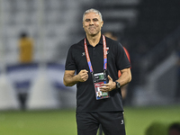 Makram Daboub, Head Coach of Palestine, reacts during the FIFA World Cup 2026 Qualification 3rd Round group B match between Palestine and Ku...