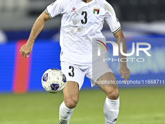 Mohammed Rashid of Palestine plays in the FIFA World Cup 2026 Qualification 3rd Round group B match between Palestine and Kuwait at Jassim B...