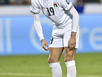 Wessam Abouli of Palestine plays in the FIFA World Cup 2026 Qualification 3rd Round group B match between Palestine and Kuwait at Jassim Bin...