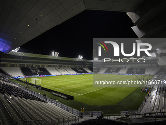 A general view of Jassim Bin Hamad Stadium before the FIFA World Cup 2026 Qualification 3rd Round group B match between Palestine and Kuwait...