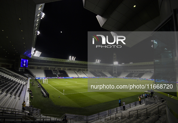 A general view of Jassim Bin Hamad Stadium before the FIFA World Cup 2026 Qualification 3rd Round group B match between Palestine and Kuwait...