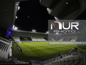 A general view of Jassim Bin Hamad Stadium before the FIFA World Cup 2026 Qualification 3rd Round group B match between Palestine and Kuwait...