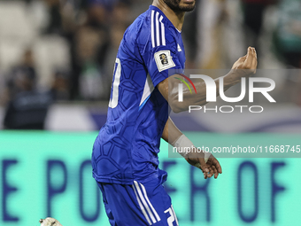 Yousef Alsulaiman of Kuwait celebrates after scoring a goal during the FIFA World Cup 2026 Qualification 3rd Round group B match between Pal...