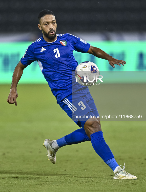 Meshari Alenezi of Kuwait plays during the FIFA World Cup 2026 Qualification 3rd Round group B match between Palestine and Kuwait at Jassim...