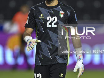 Rami Hamada of Palestine plays in the FIFA World Cup 2026 Qualification 3rd Round group B match between Palestine and Kuwait at Jassim Bin H...