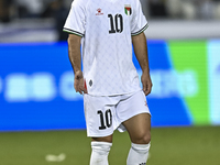 Mahmoud Abuwarda of Palestine plays in the FIFA World Cup 2026 Qualification 3rd Round group B match between Palestine and Kuwait at Jassim...