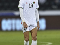 Wessam Abouli of Palestine plays in the FIFA World Cup 2026 Qualification 3rd Round group B match between Palestine and Kuwait at Jassim Bin...