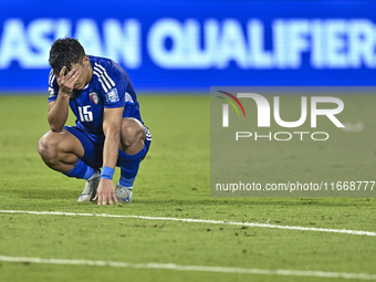 Yosef Alshammari of Kuwait reacts after the FIFA World Cup 2026 Qualification 3rd Round group B match between Palestine and Kuwait at Jassim...