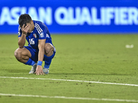 Yosef Alshammari of Kuwait reacts after the FIFA World Cup 2026 Qualification 3rd Round group B match between Palestine and Kuwait at Jassim...