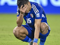 Yosef Alshammari of Kuwait reacts after the FIFA World Cup 2026 Qualification 3rd Round group B match between Palestine and Kuwait at Jassim...