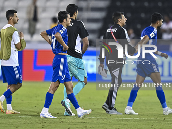 Players of Kuwait react after the FIFA World Cup 2026 Qualification 3rd Round group B match between Palestine and Kuwait at Jassim Bin Hamad...