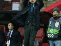 Coach Michal Probierz during UEFA Nations League match Poland vs Croatia in Warsaw Poland on 15 October 2024. (