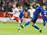 Sebastian Szymanski , Josko Gvardiol  during UEFA Nations League match Poland vs Croatia in Warsaw Poland on 15 October 2024. (