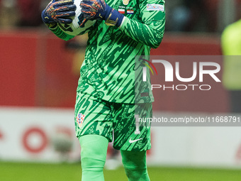 Dominik Livakovic  during UEFA Nations League match Poland vs Croatia in Warsaw Poland on 15 October 2024. (