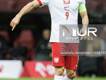 Robert Lewandowski  during UEFA Nations League match Poland vs Croatia in Warsaw Poland on 15 October 2024. (