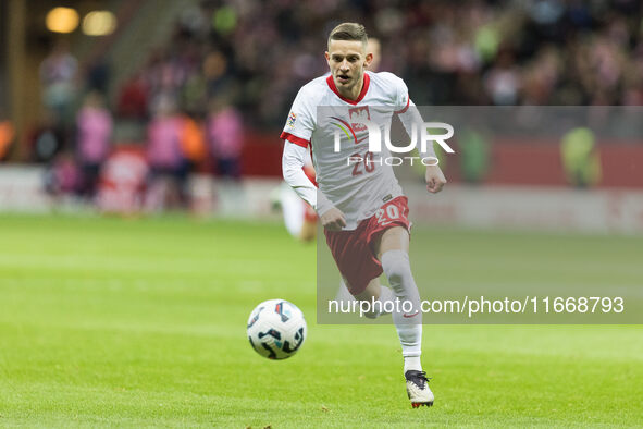 Sebastian Szymanski  during UEFA Nations League match Poland vs Croatia in Warsaw Poland on 15 October 2024. 