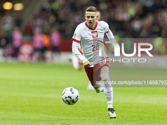 Sebastian Szymanski  during UEFA Nations League match Poland vs Croatia in Warsaw Poland on 15 October 2024. (