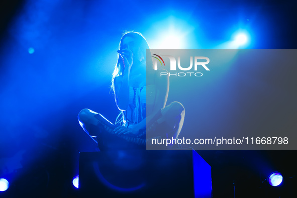 Clara performs live during the Pr1mo Tour at Magazzini Generali in Milan, Italy, on October 15, 2024 