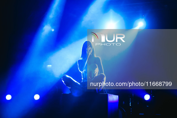 Clara performs live during the Pr1mo Tour at Magazzini Generali in Milan, Italy, on October 15, 2024 