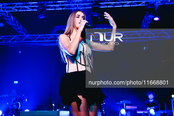 Clara performs live during the Pr1mo Tour at Magazzini Generali in Milan, Italy, on October 15, 2024 