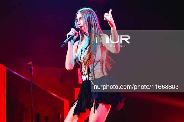 Clara performs live during the Pr1mo Tour at Magazzini Generali in Milan, Italy, on October 15, 2024 