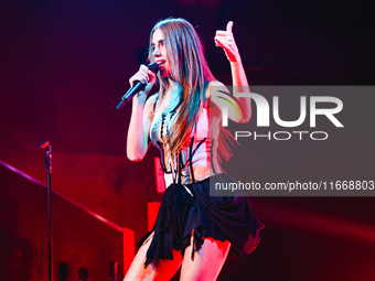 Clara performs live during the Pr1mo Tour at Magazzini Generali in Milan, Italy, on October 15, 2024 (