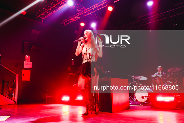 Clara performs live during the Pr1mo Tour at Magazzini Generali in Milan, Italy, on October 15, 2024 