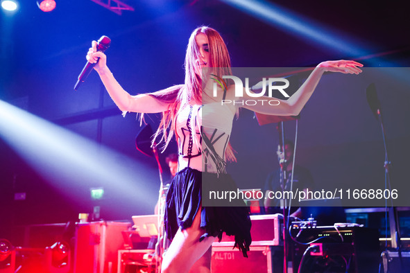 Clara performs live during the Pr1mo Tour at Magazzini Generali in Milan, Italy, on October 15, 2024 