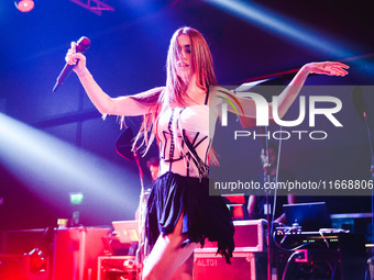 Clara performs live during the Pr1mo Tour at Magazzini Generali in Milan, Italy, on October 15, 2024 (