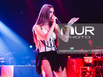 Clara performs live during the Pr1mo Tour at Magazzini Generali in Milan, Italy, on October 15, 2024 (