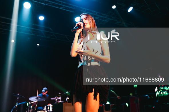 Clara performs live during the Pr1mo Tour at Magazzini Generali in Milan, Italy, on October 15, 2024 