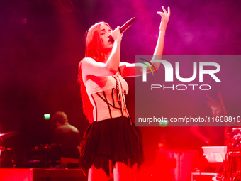 Clara performs live during the Pr1mo Tour at Magazzini Generali in Milan, Italy, on October 15, 2024 (